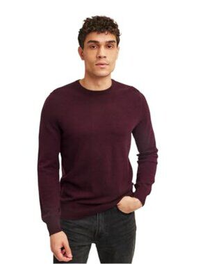 100% Cashmere Mens Crewneck Pullover Sweater - Ultra Soft Lightweight Knit
